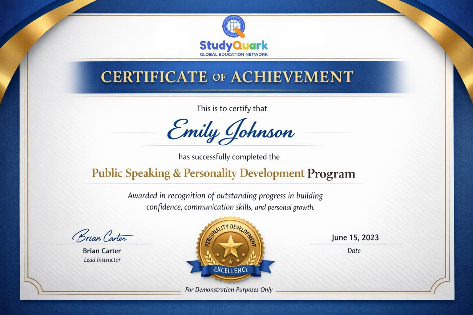 Course Completion Certificate